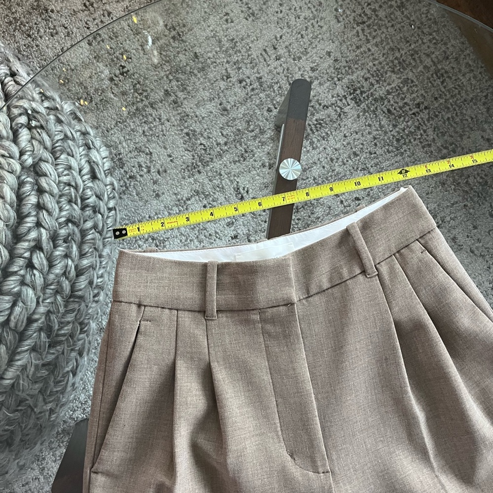 Aritzia The Effortless Pant™ - (Re)ssential Elegant Tan Wide Leg Trousers Sz 0 - Picture 12 of 17